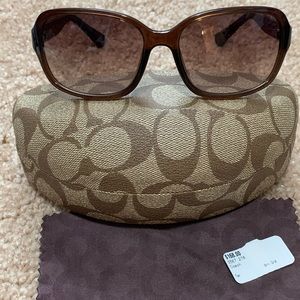 COACH S3012 BROWN SUNGLASSES 100% AUTHENTIC